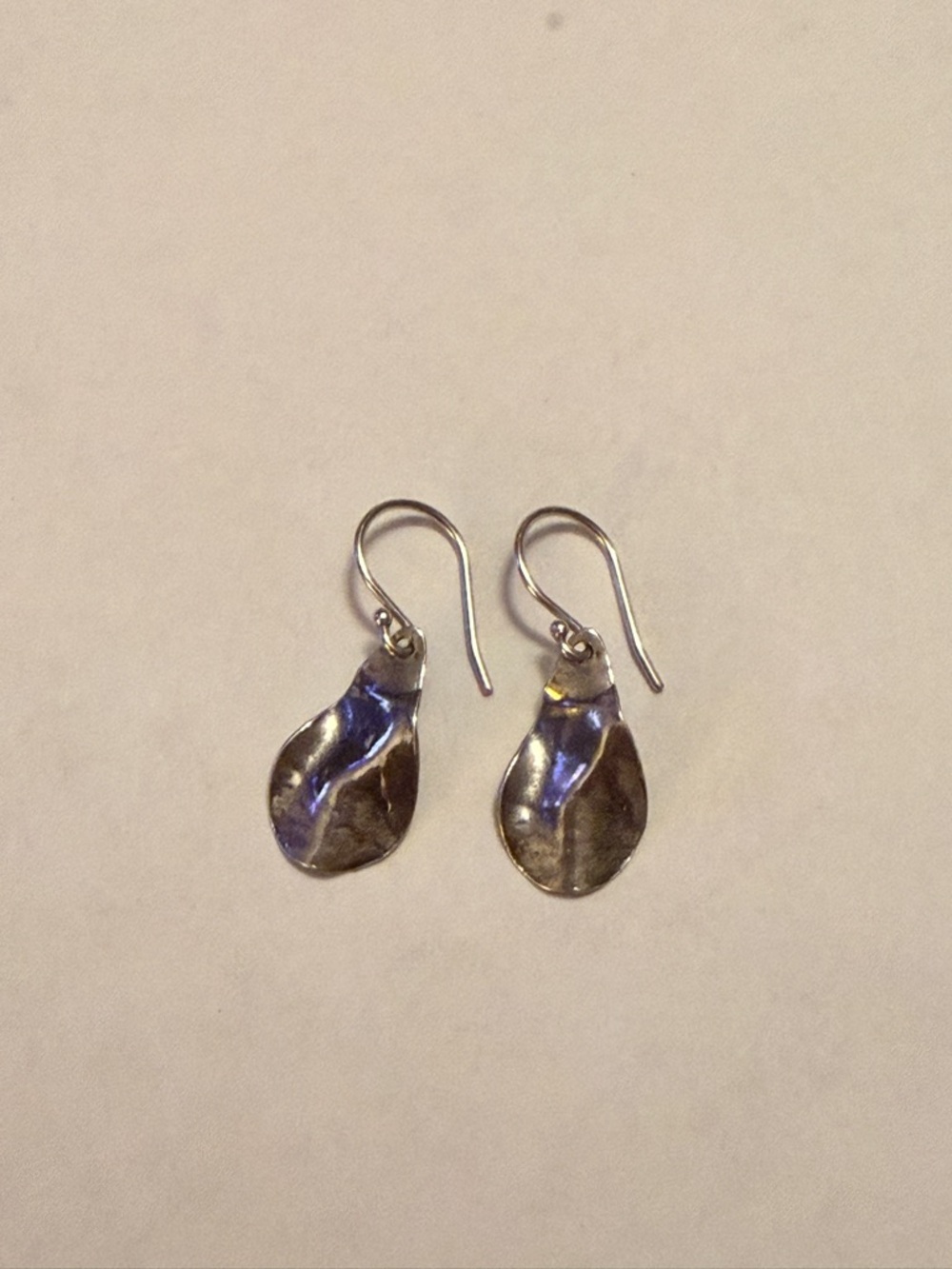 Silpada Israel Sterling Teardrop Wavy earrings
